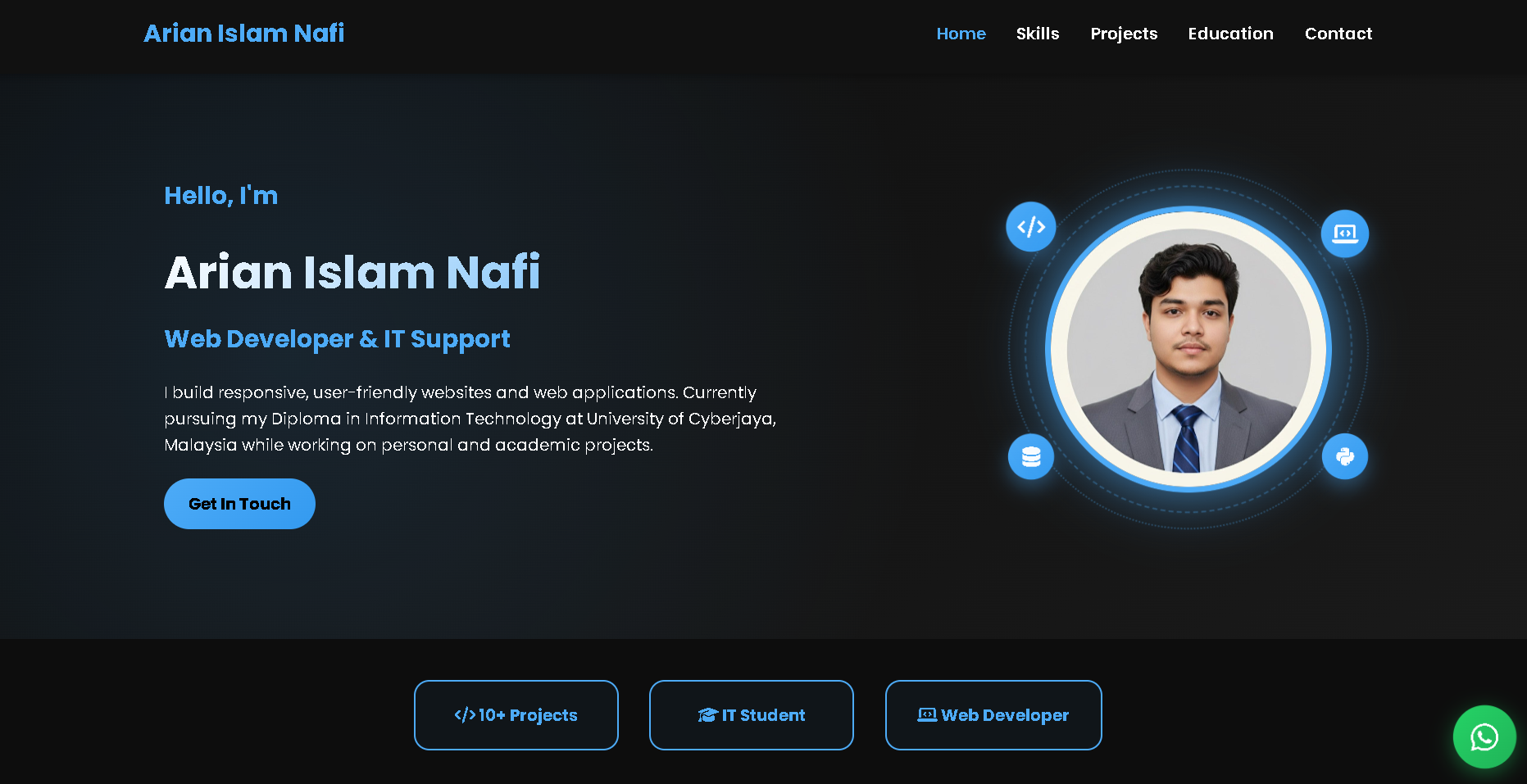 Portfolio Website Project - Personal Developer Portfolio